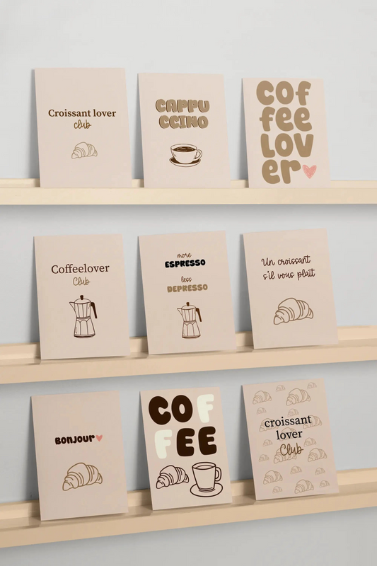 Postkarte „Bonjour Croissant“ Marli Designstudio