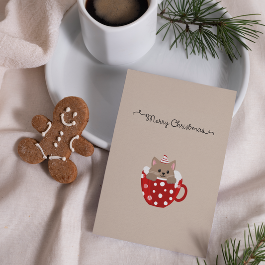 Postkarten-Set „Merry Catmas“ Marli Designstudio