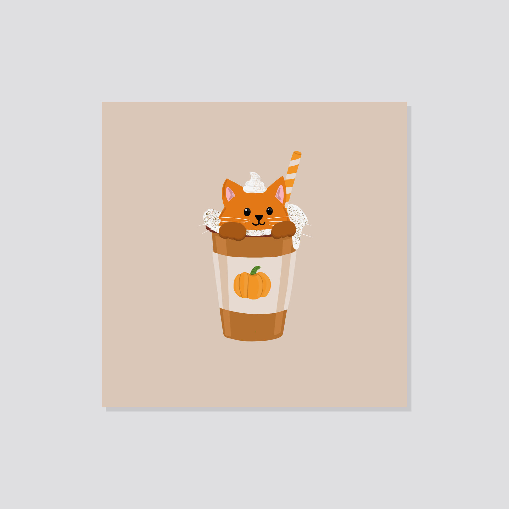 Poster „Pawkin Spiced Latte“ Marli Designstudio