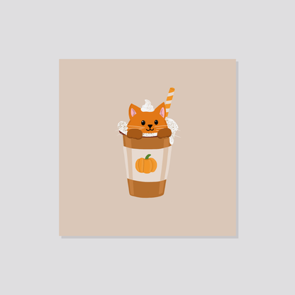 Poster „Pawkin Spiced Latte“ Marli Designstudio