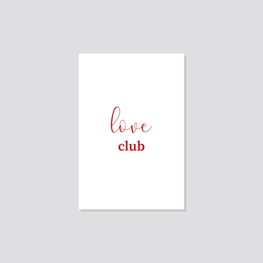 Postkarte „Love Club“ Marli Designstudio