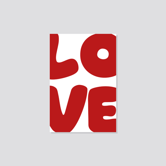 Postkarte „Love Rot“ Marli Designstudio