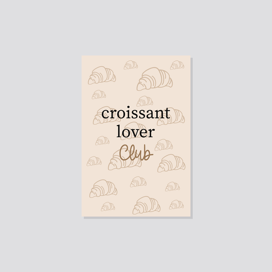 Postkarte „Croissant Lover Club“ Marli Designstudio