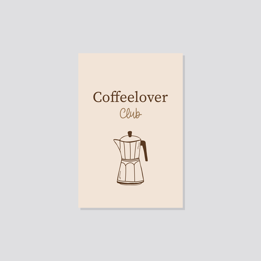 Postkarte „Coffee Lover Club“ Marli Designstudio