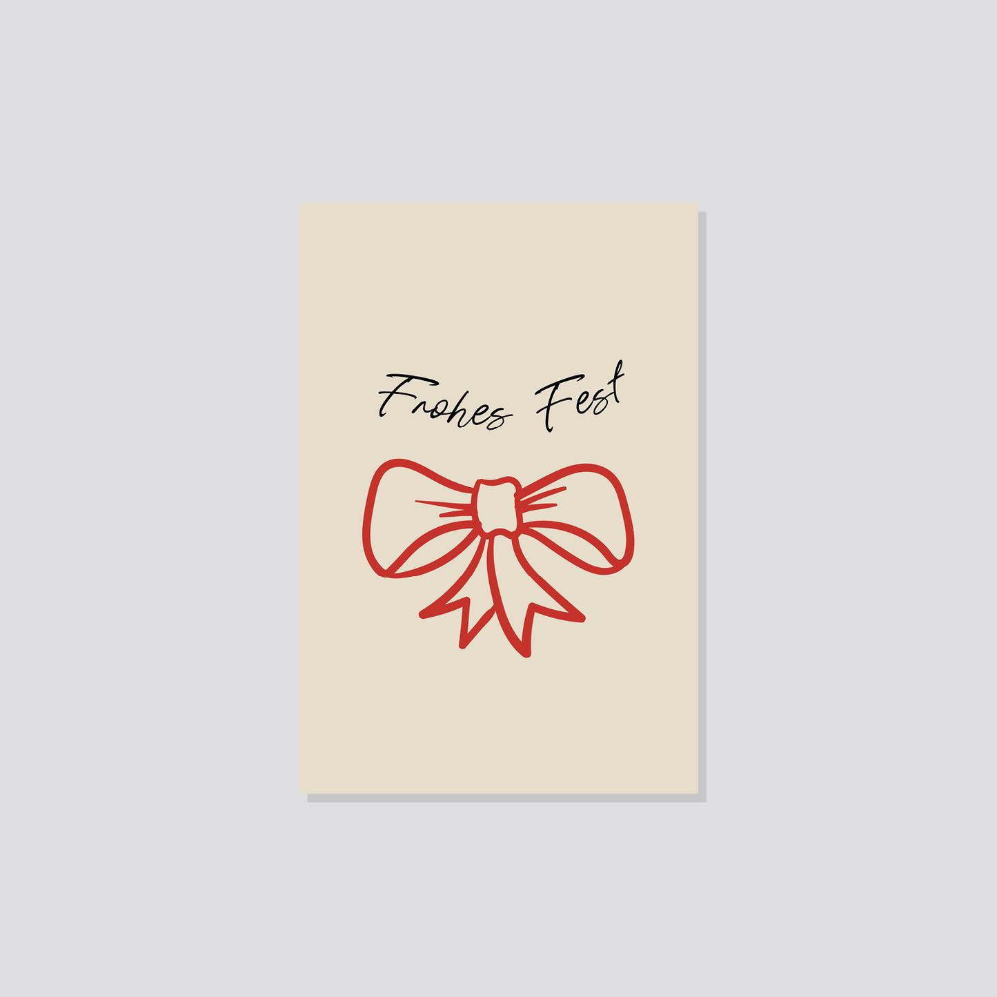 Weihnachtspostkarte „Frohes Fest" Marli Designstudio