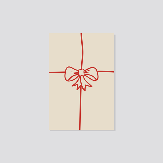 Weihnachtspostkarte „Geschenk" Marli Designstudio