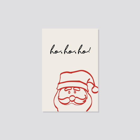 Weihnachtspostkarte „Ho Ho Ho" Marli Designstudio