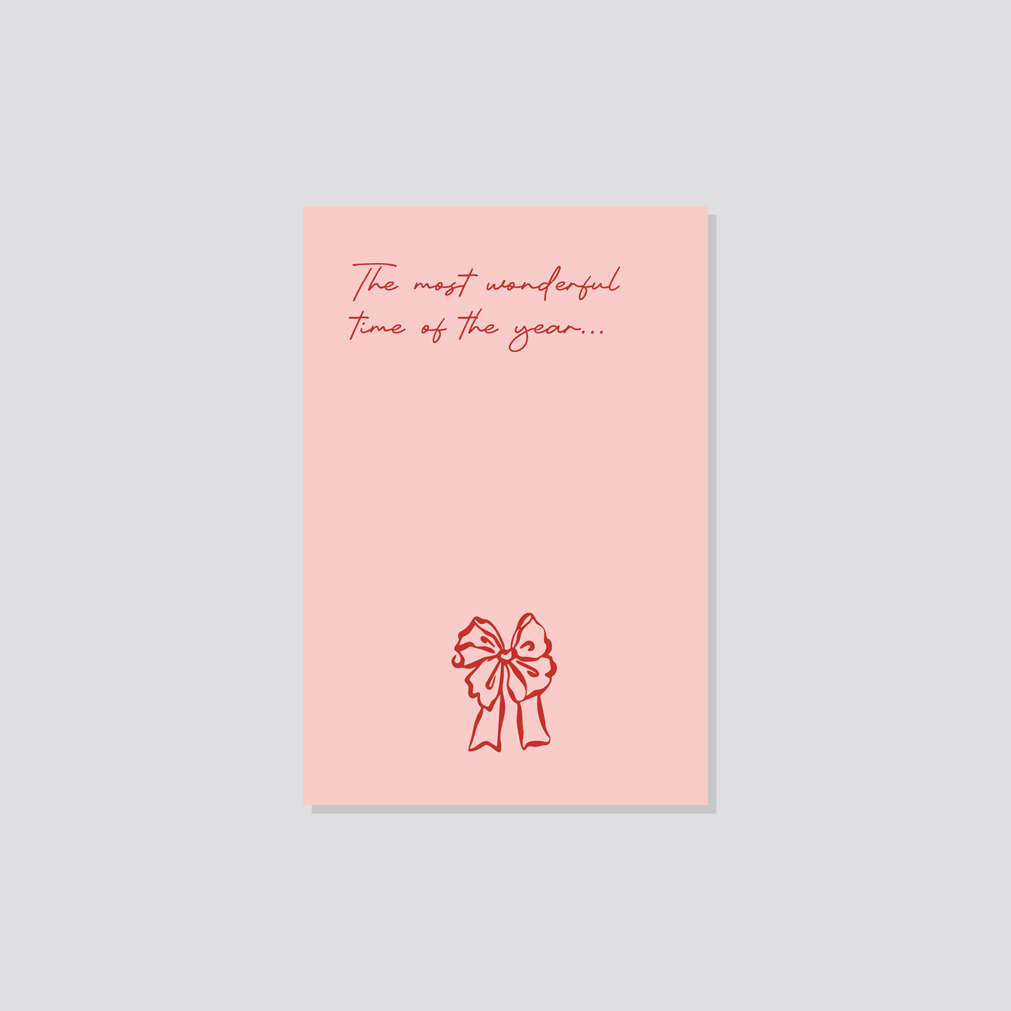 Weihnachtspostkarte „wonderful time" Marli Designstudio