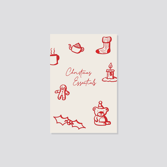 Weihnachtspostkarte „Christmas Essentials" Marli Designstudio