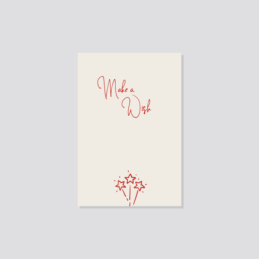 Weihnachtspostkarte „Make a Wish" Marli Designstudio