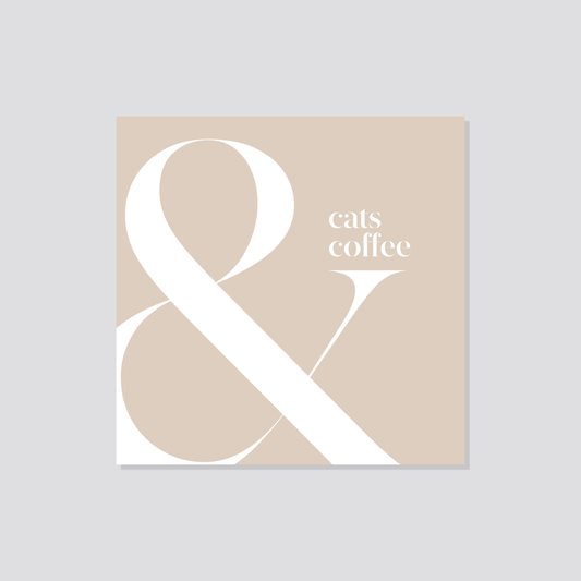 Poster „Cats & Coffee“ Marli Designstudio