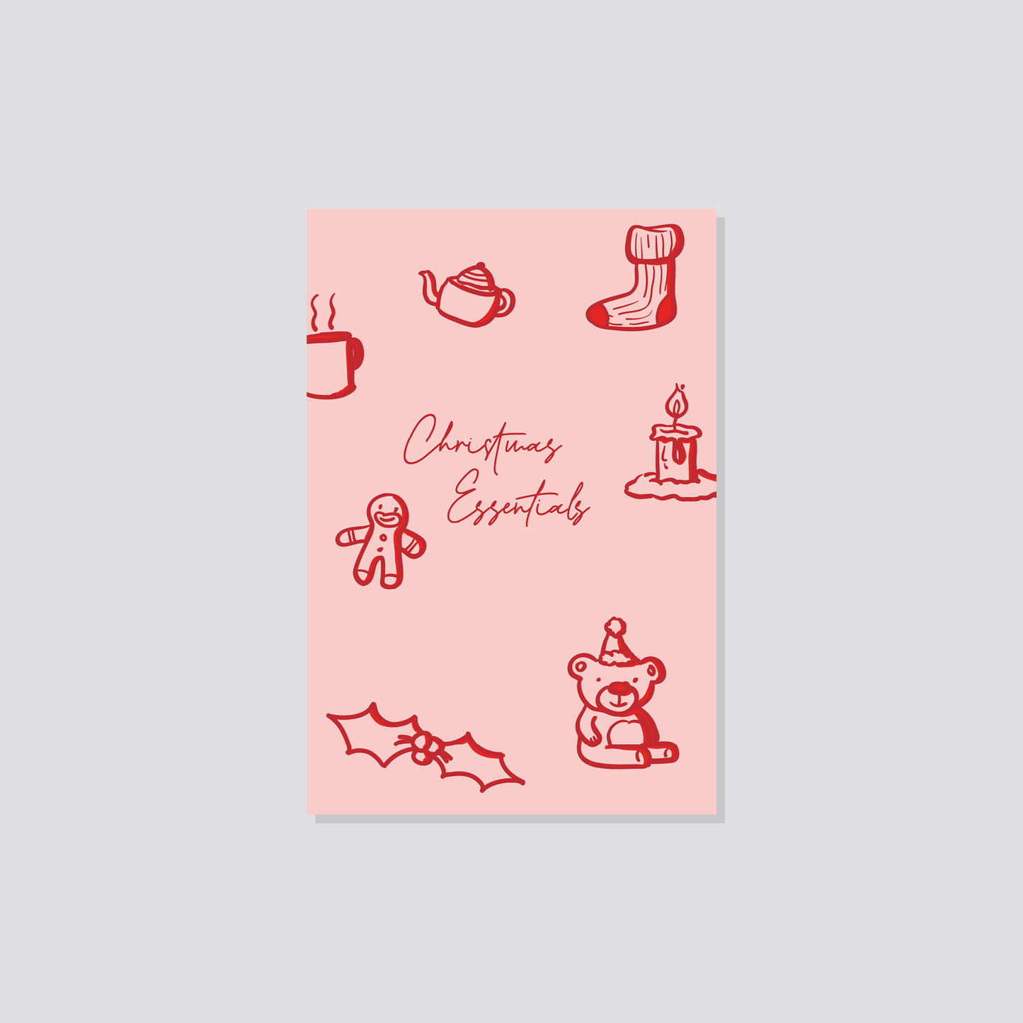 Weihnachtspostkarte „Christmas Essentials" Marli Designstudio