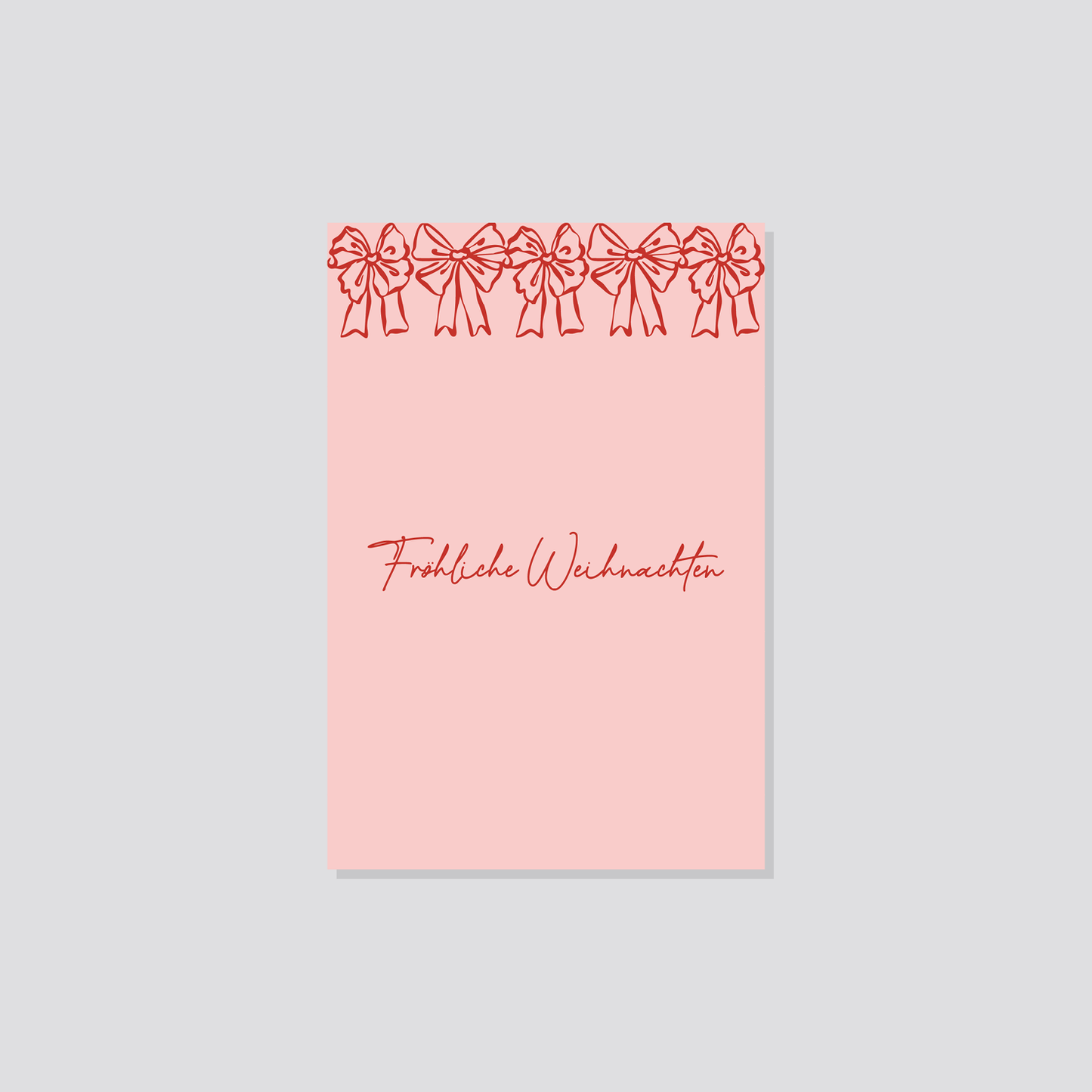 Weihnachtspostkarte „Fröhliche Weihnachten" Marli Designstudio