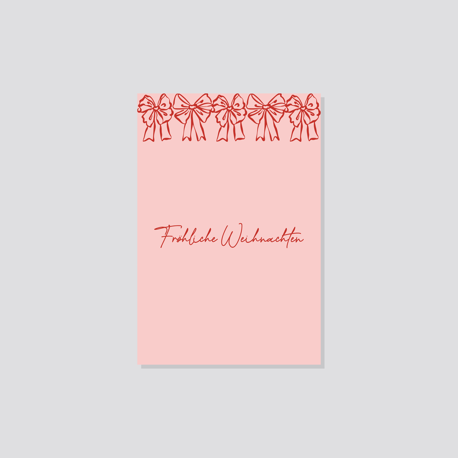 Weihnachtspostkarte „Fröhliche Weihnachten" Marli Designstudio