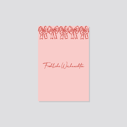 Weihnachtspostkarte „Fröhliche Weihnachten" Marli Designstudio