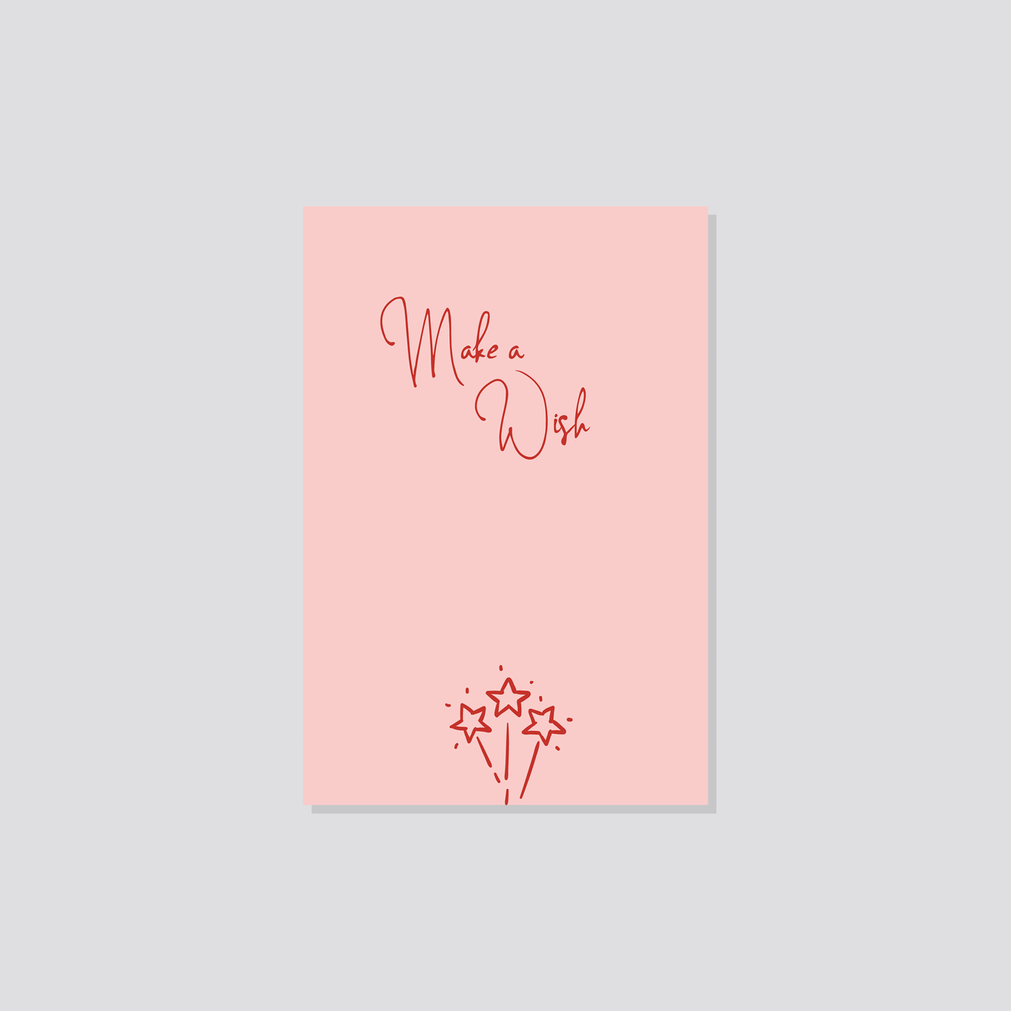 Weihnachtspostkarte „Make a Wish" Marli Designstudio