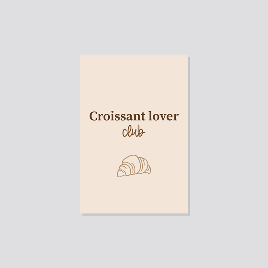 Postkarte „Croissant Lover“ Marli Designstudio