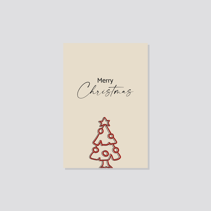 Weihnachtspostkarte „Merry Christmas" Marli Designstudio