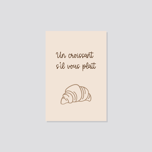 Postkarte „Croissant“ Marli Designstudio