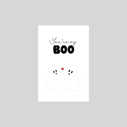 Postkarte Halloween „Boo" Marli Designstudio