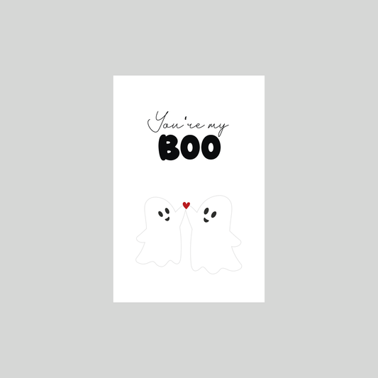Postkarte Halloween „Boo" Marli Designstudio