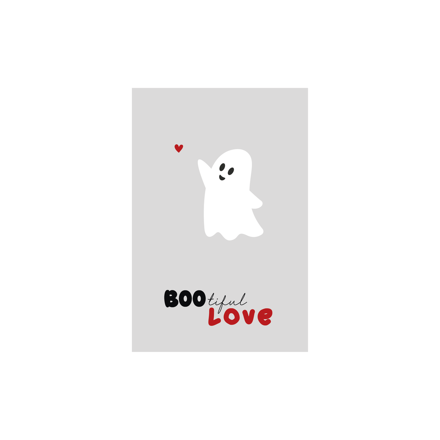 Postkarte Halloween „Bootiful Love" Marli Designstudio