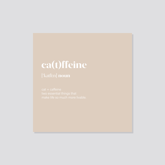 Poster „Cat(t)ffeine“ Marli Designstudio