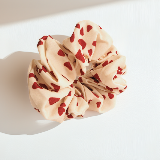 Scrunchie mit Herzmuster Marli Designstudio