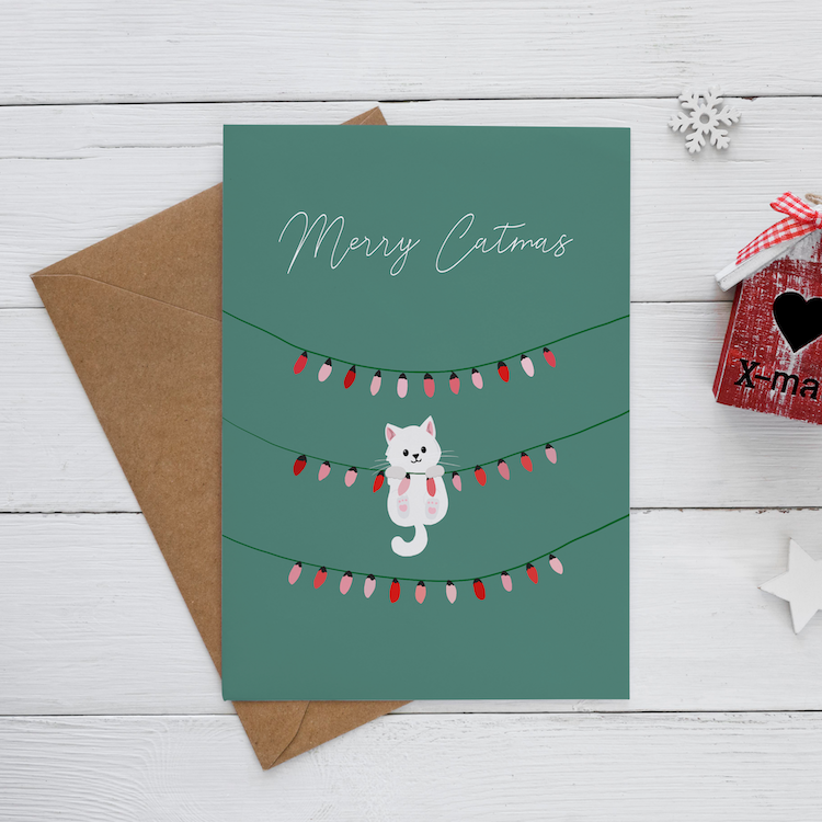 Postkarte "Lichterkette" Marli Designstudio