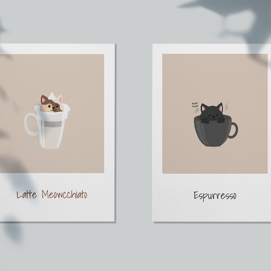 Postkarten-Set „Polaroid Coffee“ Marli Designstudio