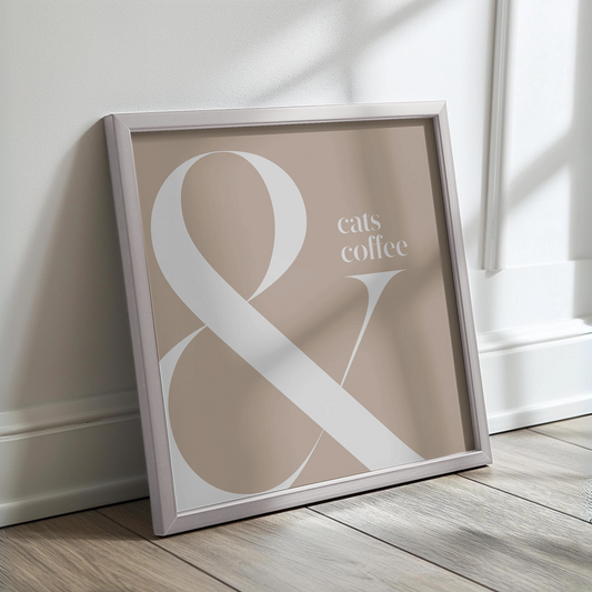 Poster „Cats & Coffee“ Marli Designstudio