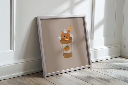 Poster „Pawkin Spiced Latte“ Marli Designstudio