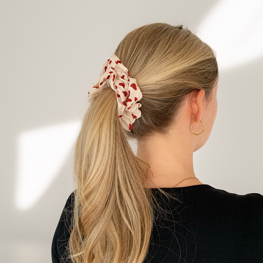 Scrunchie mit Herzmuster Marli Designstudio