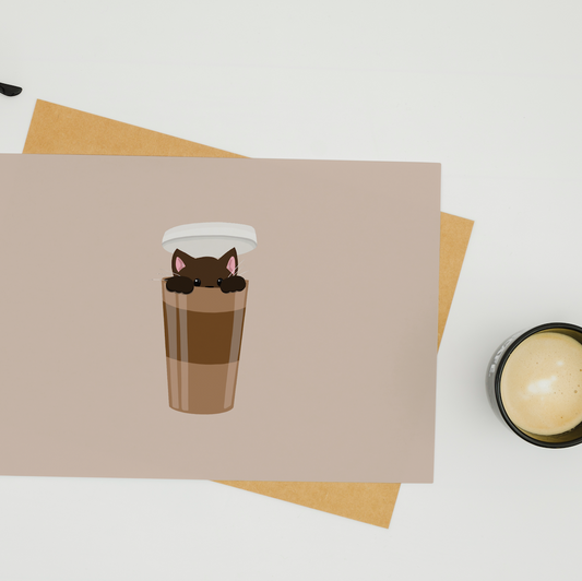 Postkarten-Set „Coffee Cats“ Marli Designstudio