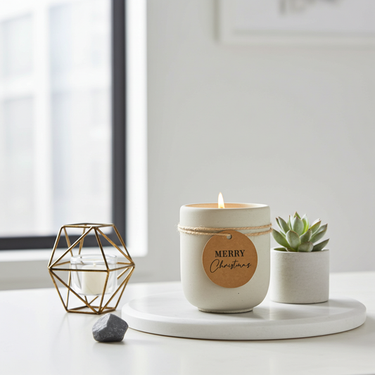 kerze mit dekoartiekln