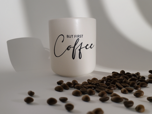 Kaffeetasse „But First Coffee“ Marli Designstudio