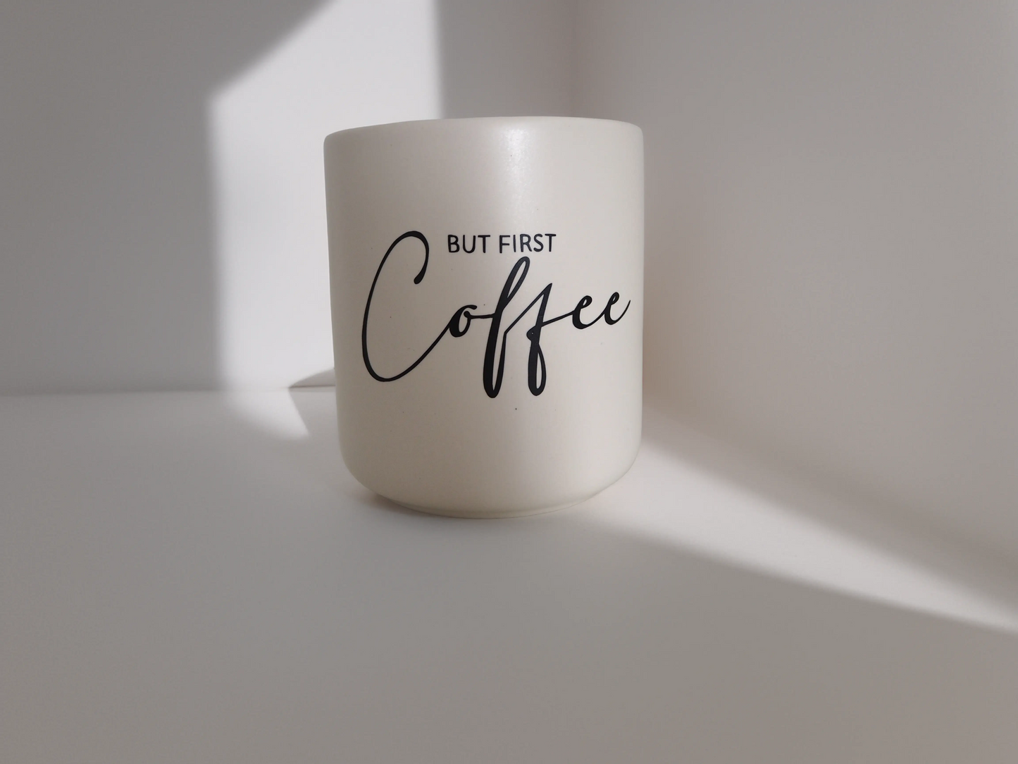 Kaffeetasse „But First Coffee“ Marli Designstudio