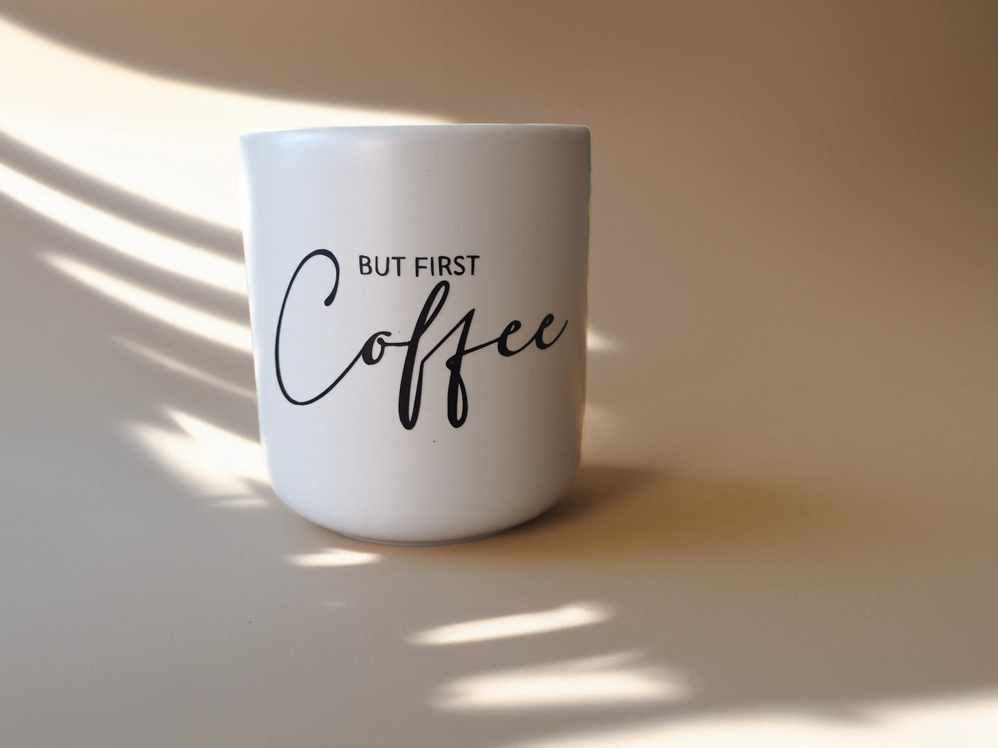 Kaffeetasse „But First Coffee“ Marli Designstudio